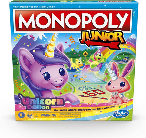 Juego De Monopolio Junior Monopoly Edición Unicornio