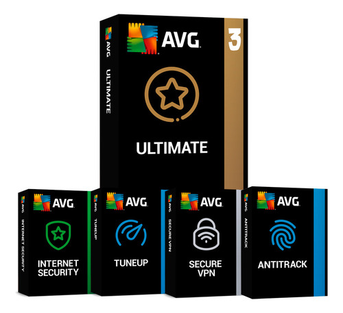 Antivirus Avg Ultimate (3 Dispositivos 1 Año)