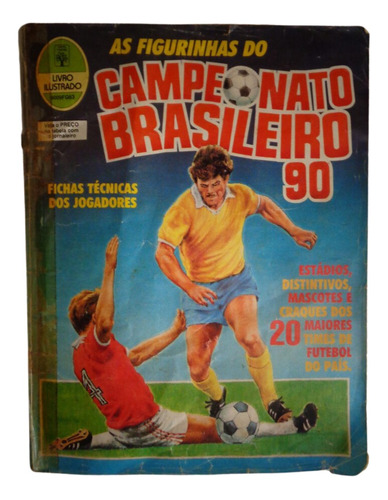 Álbum Figurinhas Campeonato Brasileiro 90