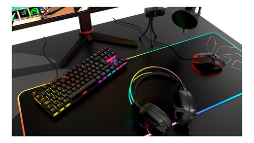 Teclado Mecánico Krom Kasic Tkl Rainbow 75 % Red Switch Color Del Teclado Negro