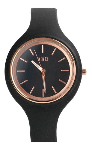Reloj Mujer Silicona Negro Kenox