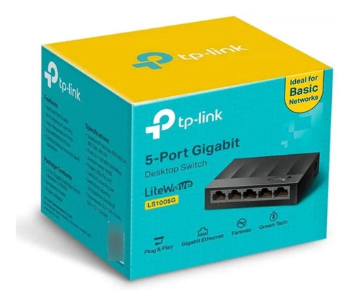 Switch Tplink Gigabit Desk 5 Puertos Redes Ls105g