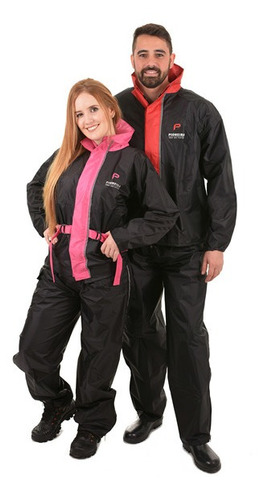 2 Roupa Chuva Motoqueiro C/ Capuz Nylon Forrada