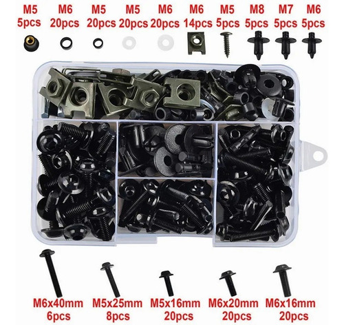 Kit De Parafusos Para Carenagem De Motocicleta 194 P