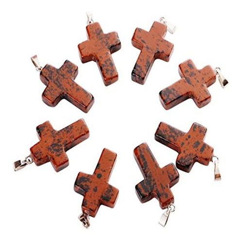 Imagen 5 de 7 de Dijes Y Medallas Colgante Con Forma De Cruz De Cristal