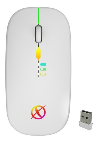 Mouse Xinua M3 Inalambrico Slim Rgb Recargable 800-1200 Dpi