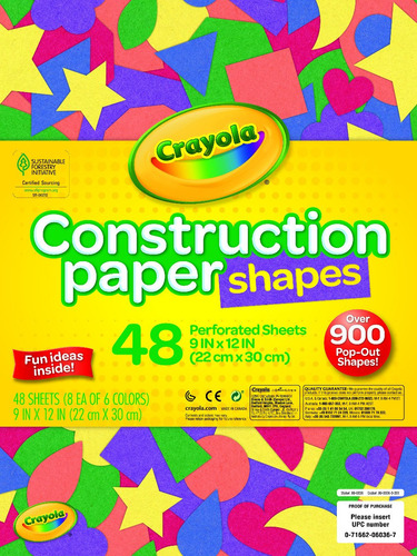 Crayola: Hojas De Colores X48 - 6 Colores Diferentes