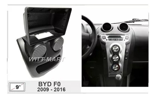 Bisel Radio Pantalla Byd F0 2008 - 2012 9pul Auto Karvas