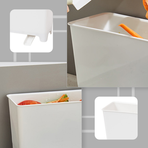 Cubo De Basura De Plástico Para Fregadero De Cocina, 2 Unida