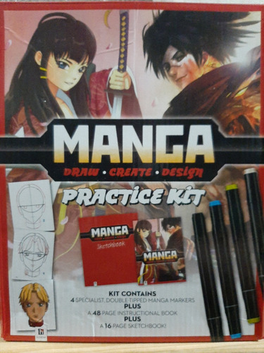 Manga . Draw.create.design-practce Kit-ingles (ltc)