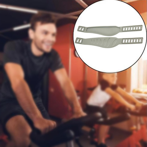 2x Ejercicio Tiras De Pedal De Bicicleta Equipo De Gris
