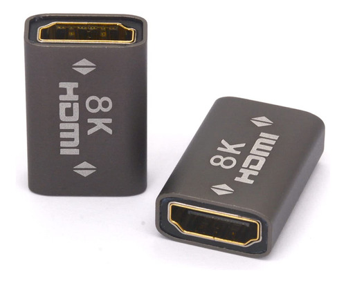 Conector De Extensin Hdmi 8k Adaptador Hd, Hdmi 2.1 Hembra A