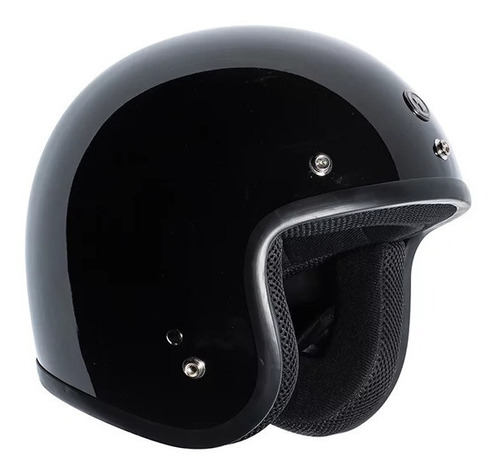 Casco para moto abierto Torc 3/4 Face Retro T-50  gloss black classic talle L 