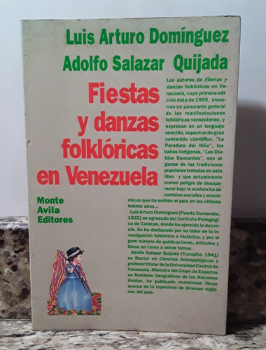 Libro Fiestas Y Danzas Folkloricas En Venezuela 