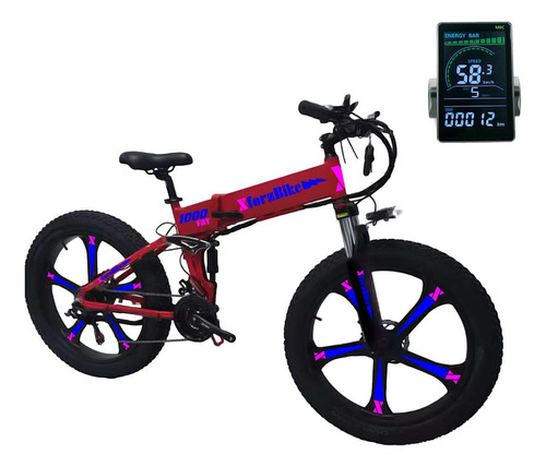 Bicicleta Eléctrica Plegable, Mxfrj-054, 1000w, R26x4 , 18ah