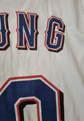 Jersey Rangers Texas Mlb Oficial Local Michael Young S (Usado)