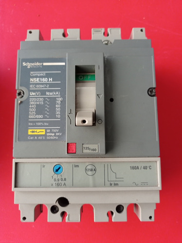 Interruptor Schneider Electric 3p-160a