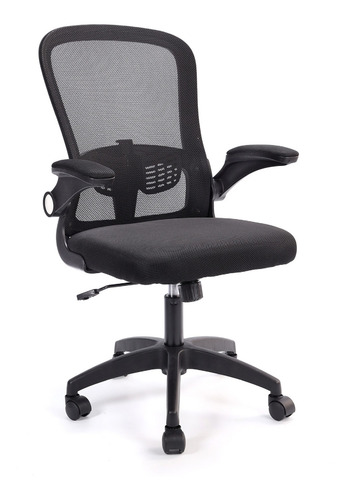 Imagen 1 de 6 de Silla De Escritorio Y Oficina Ergonomica Pc Giratoria Femmto Bm001 Negro Mesh Peso Maximo 120kg Apoyabrazos Rebatibles