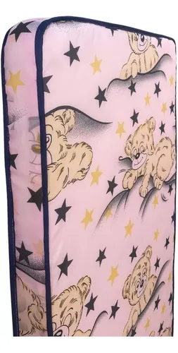 Colchón De Cuna Para Bebé Espuma Diseños Infantiles - Mweb Color Rosa