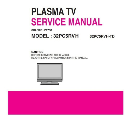 Esquema Lg 32pc5rvh 32pc5rvh-td Manual Tecnico