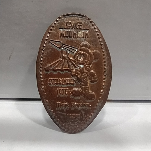 Antiguo Token Disney Space Mountain Montaña Rusa