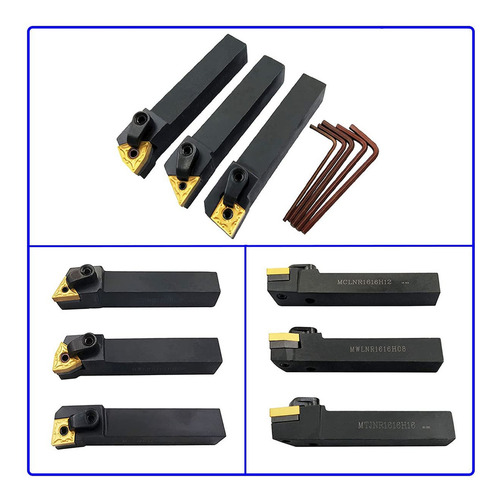 Juego De 3 Brocas Para Tornos Cnc De Carburo Indexable