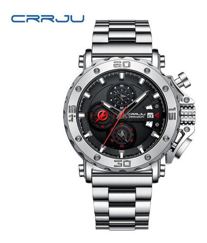 Crrju Luminous Chronograph Relógios De Pulso De Quartzo