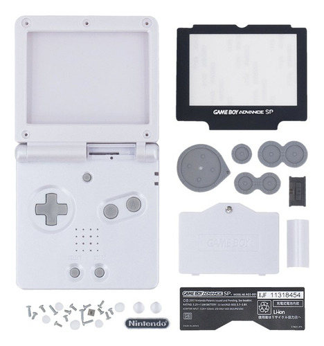 Carcasa Para Game Boy Advance (gba) Sp Blanco (sólido)