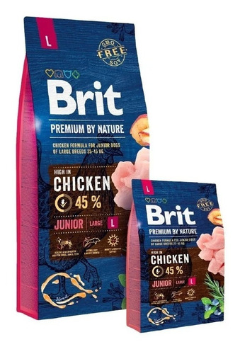 Imagen 1 de 2 de Brit Premium Cachorro Raza Grande 15 Kg Con Regalo