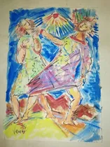 Comprar Bruno Venier Tempera Figuras Bailando.