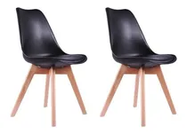 Comprar Silla de comedor Flia. HDC Group HDC Group Tulip color negro x 2 unidades