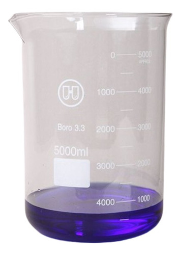 Vaso De Precipitados 5000 Ml Vidrio Boro 3.3