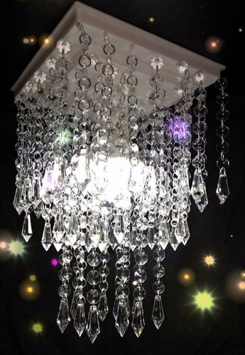 Lustre  Para Sala De Estar E Jantar Lustre Cristal Acrílico