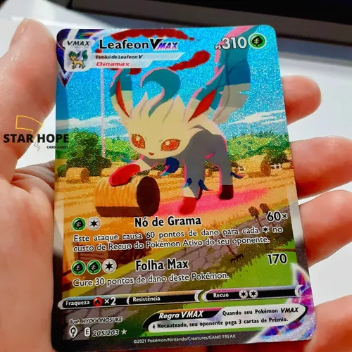 Carta Pokémon Leafeon Vmax Céus Em Evolução