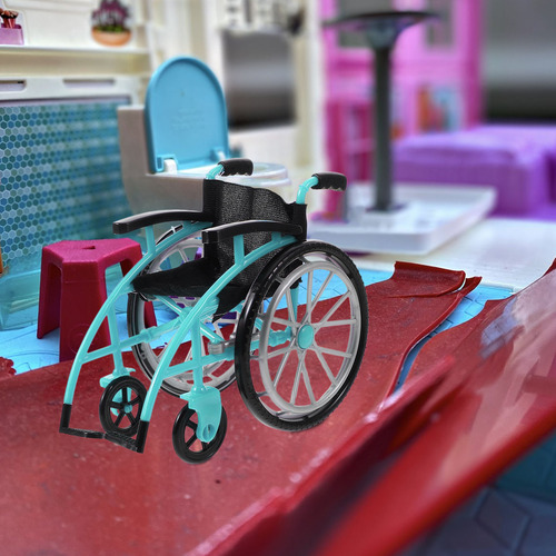 1 Juego De Silla De Ruedas En Miniatura Playset Playset