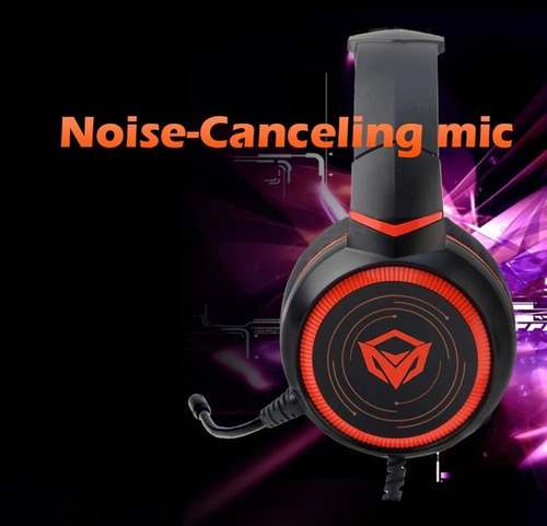 Imagen 8 de 12 de Auriculares Gamer Hifi 7.1 Meetion Hp030 Negro Y Naranja Luz
