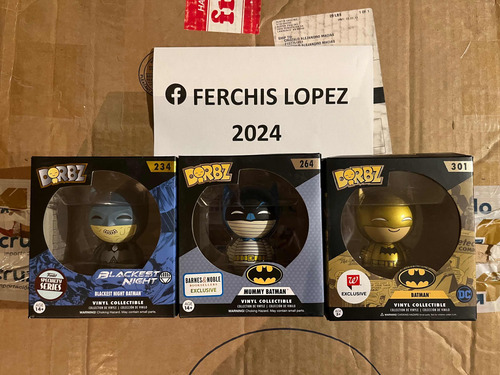 Funko Pop Dorbz Lote Batman 3 Piezas Exclusivas Mummy Golden