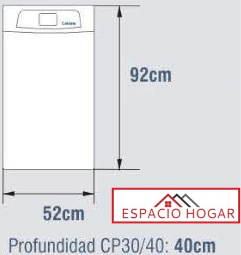 Imagen 4 de 6 de Climatizador De Piscina Digital Caldaia Cp 30 Tiro Forzado