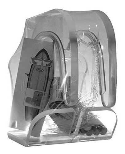 Imagen 4 de 9 de Tabla De Surf Estante De Pared De Acrílico Transparente Par