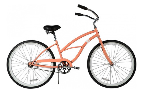 Bicicleta Urbana Sole Costalic De 26 Rosa Color Naranja