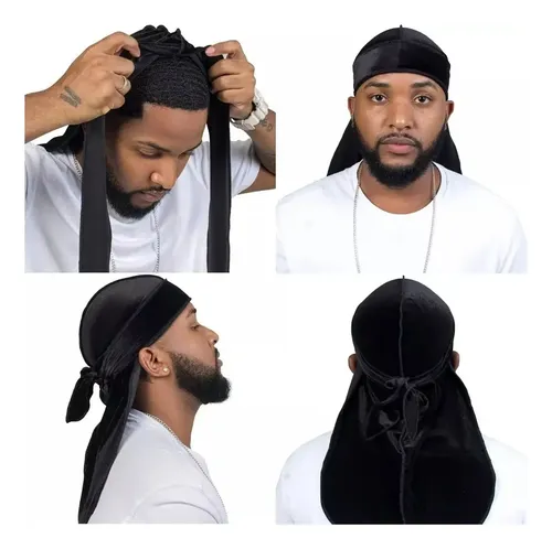 Pack De 2 Bandanas Piratas Tipo Durag Para Hombre Y Mujer – Elásticas, Transpirables, Con Cola Larga, Ideales Para Fiestas Temáticas Y Look Urbano