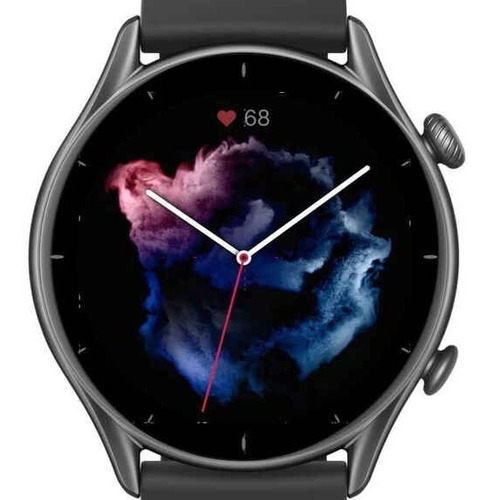 Smartwatch Amazfit Fashion GTR 3 1.39" caja de aleación de aluminio thunder black, malla thunder black de silicona