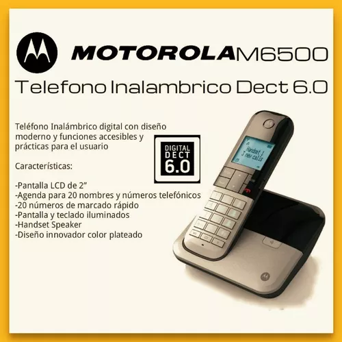 Teléfono inalámbrico digital Teléfono con pantalla LCD