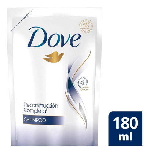 Dove Shampoo Doypack Reconstrucción Completa 180ml