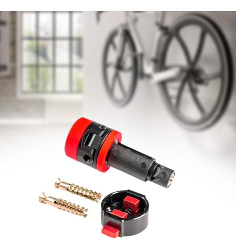Soporte De Pared Para Guardar Bicicletas, Largo 7,25cm Rojo