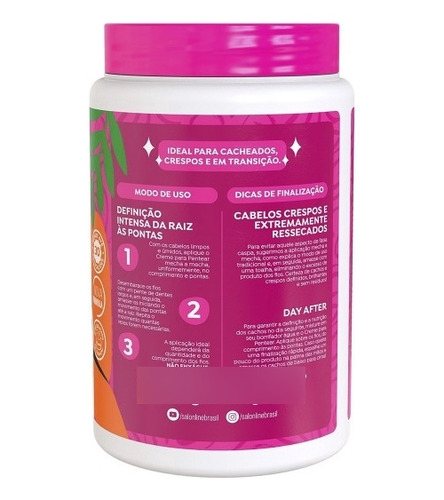 Creme Para Pentear Salon Line Definição Intensa Cabelos Cach