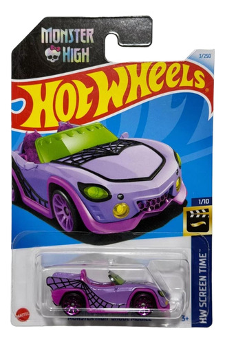 Hot Wheels 2024 Monster High Ghoul Mobile 3/250 Screen Time1