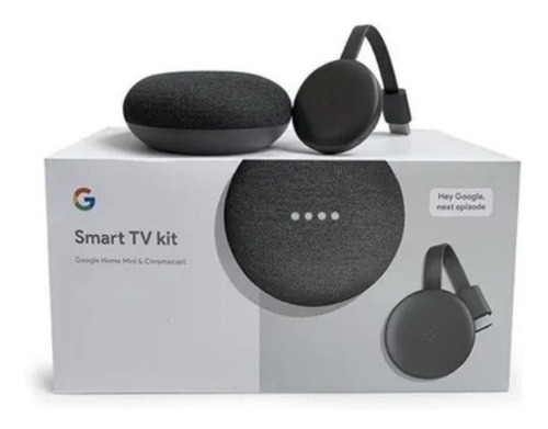 Kit Smart Tv: Google Home Mini (color Carbón) + Chromecast 3