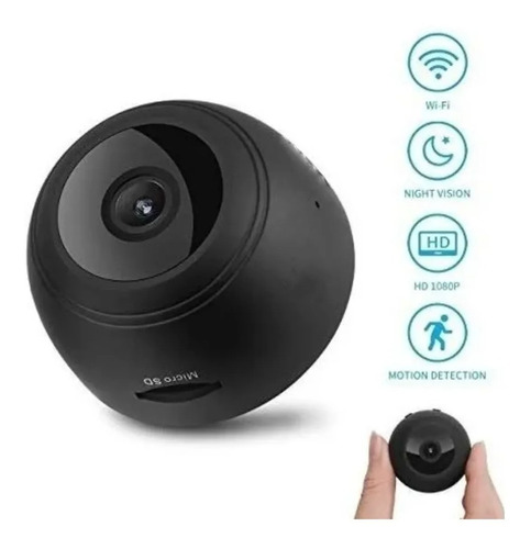 Mini Câmera Full Hd 1080p Ir Dvr Ip Wifi Inteligente Sem Fio