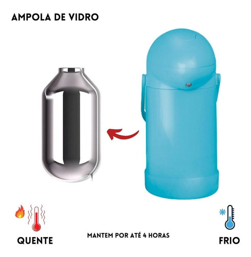 Imagem 2 de 7 de Garrafa Térmica 500ml Mor Nobile Várias Cores